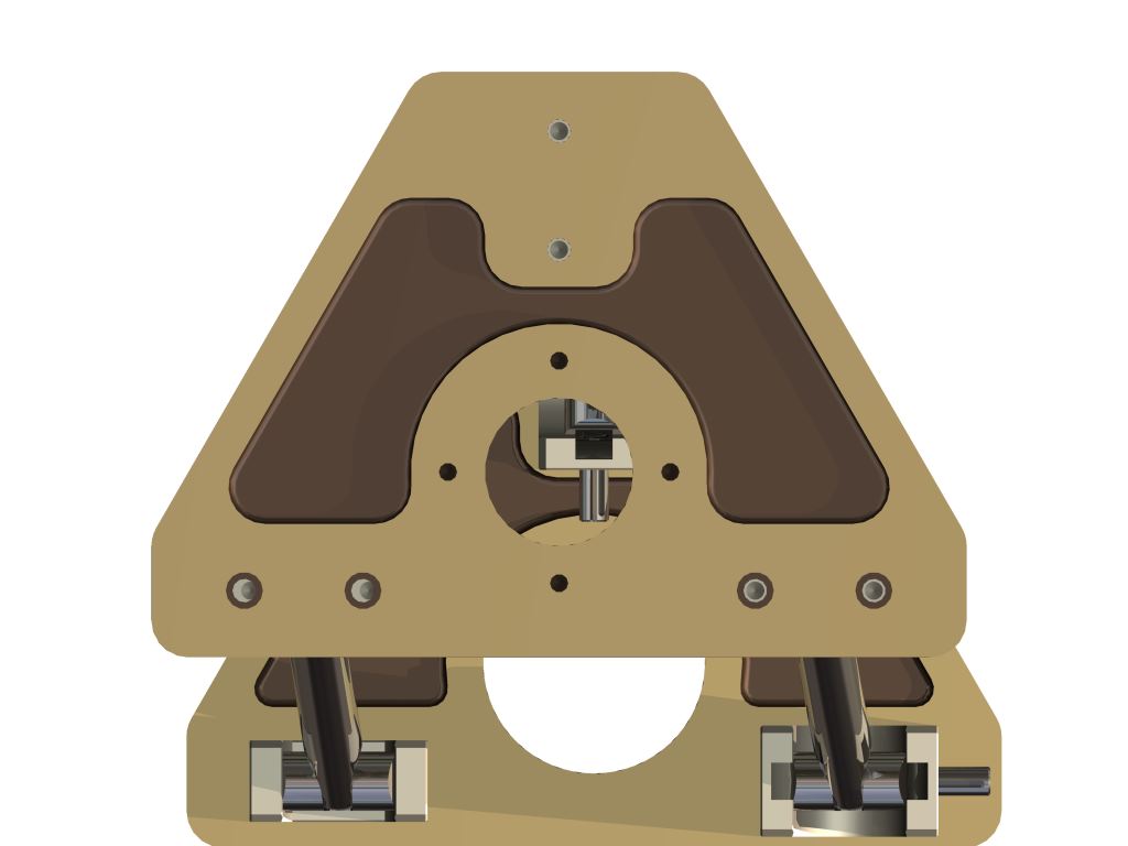 蜗轮蜗杆并联运动机构三维建模图纸 INVENTOR设计 附IGS格式